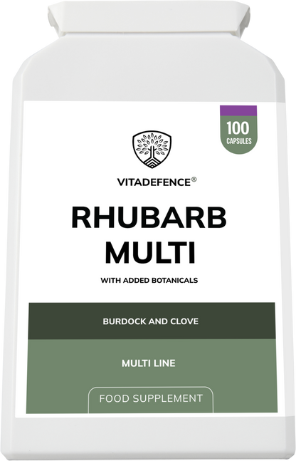 Vitadefence® Rhubarb Multi | With Burdock, Clove & Botanicals – 100 Capsules