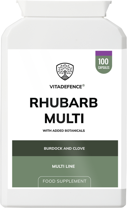 Vitadefence® Rhubarb Multi | With Burdock, Clove & Botanicals – 100 Capsules