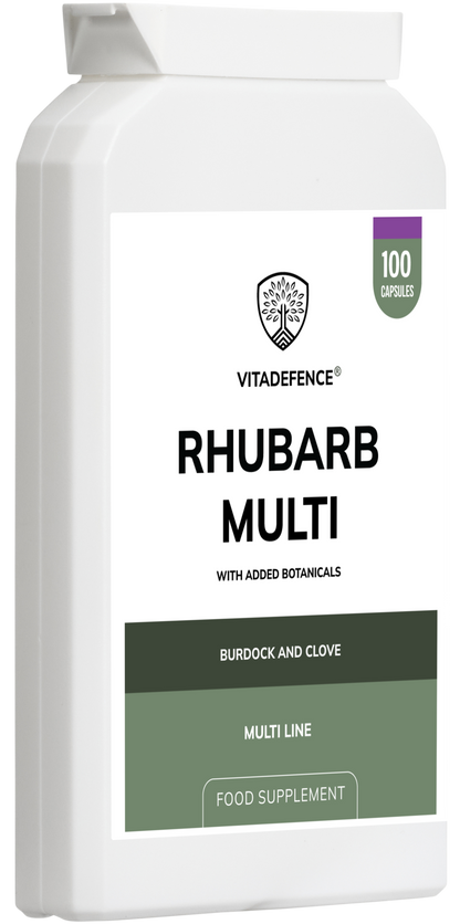 Vitadefence® Rhubarb Multi | With Burdock, Clove & Botanicals – 100 Capsules