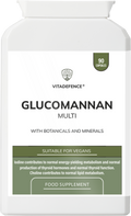 Vitadefence® Glucomannan Multi – Vitamin B6, Choline, Minerals & Botanicals – 90 Vegan Capsules