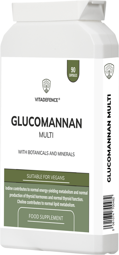 Vitadefence® Glucomannan Multi – Vitamin B6, Choline, Minerals & Botanicals – 90 Vegan Capsules -  Vitadefence® - Vitadefence®
