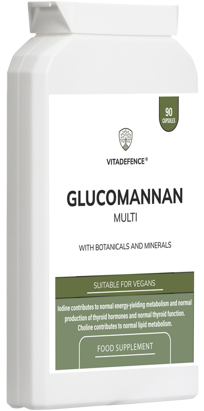 Vitadefence® Glucomannan Multi – Vitamin B6, Choline, Minerals & Botanicals – 90 Vegan Capsules -  Vitadefence® - Vitadefence®
