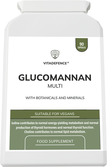 Vitadefence® Glucomannan Multi – Vitamin B6, Choline, Minerals & Botanicals – 90 Vegan Capsules -  Vitadefence® - Vitadefence®
