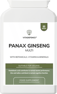 Panax Ginseng Multi | With Botanicals, Vitamins & Minerals – 60 Capsules -  Vitadefence® - Vitadefence®
