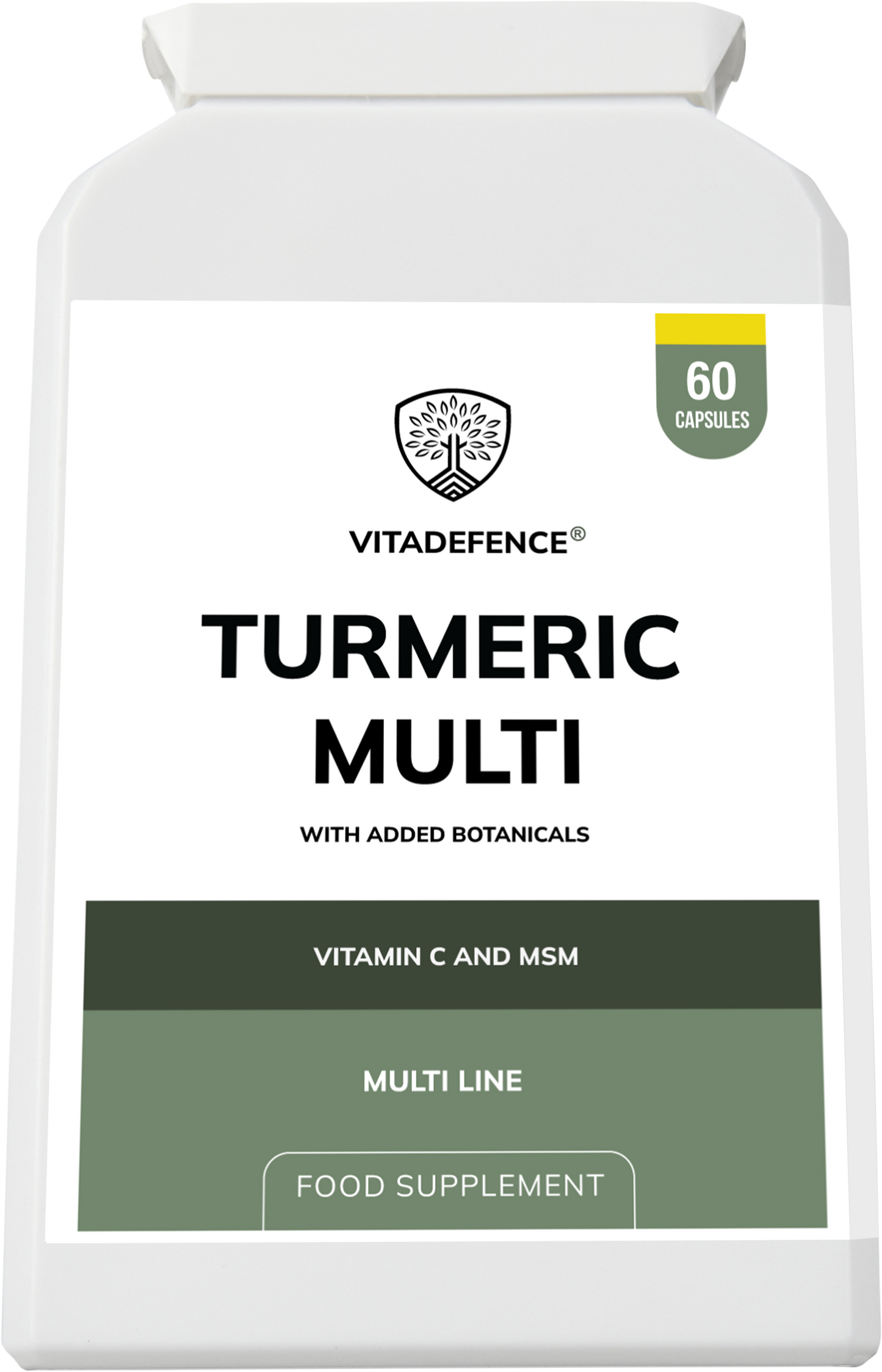Vitadefence® Turmeric Multi | With Vitamin B6, Zinc & Botanicals – 90 Capsules