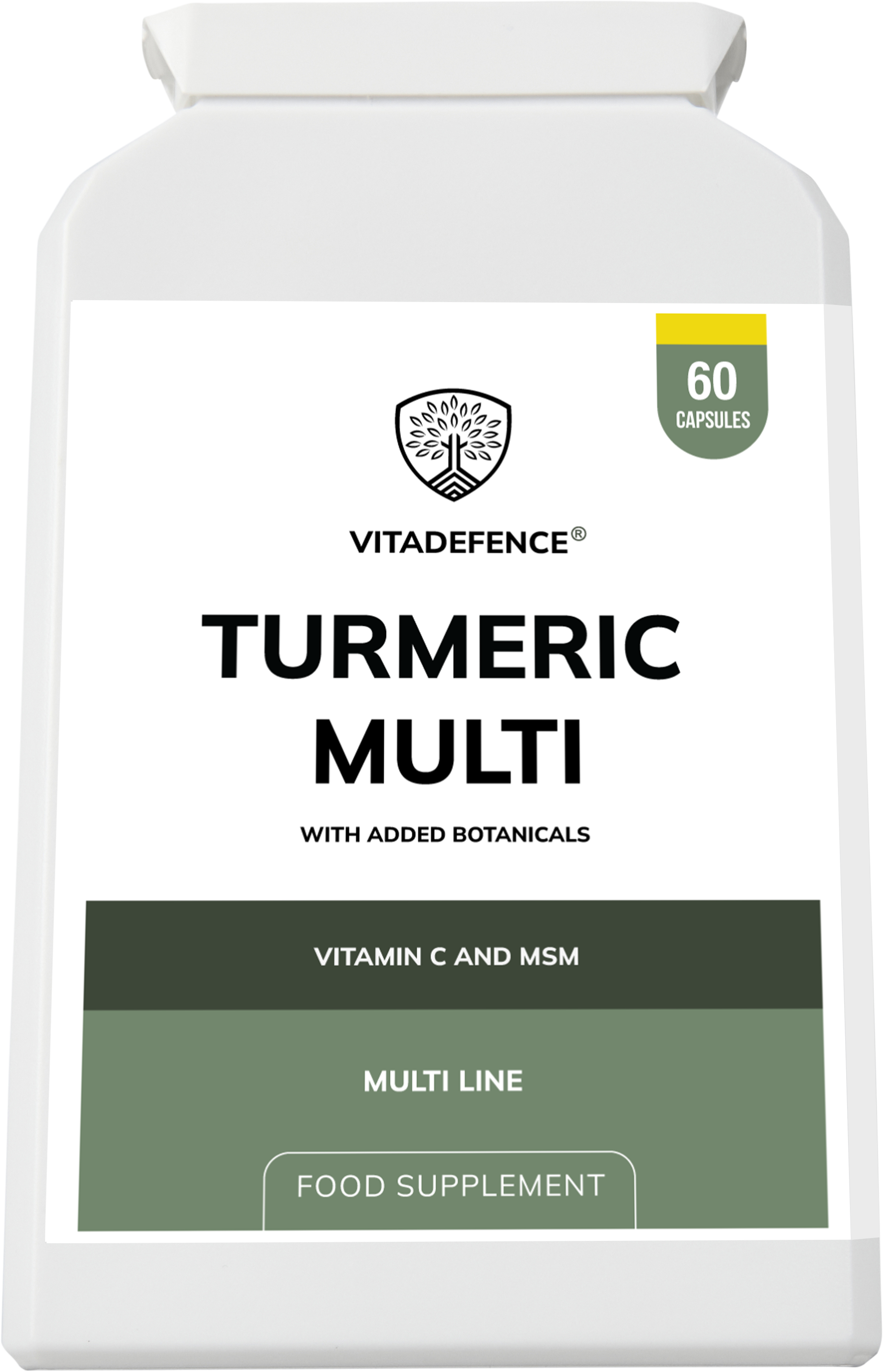 Turmeric Multi – Vitamin B6, Zinc & Botanicals (90 Capsules) | Vitadefence®