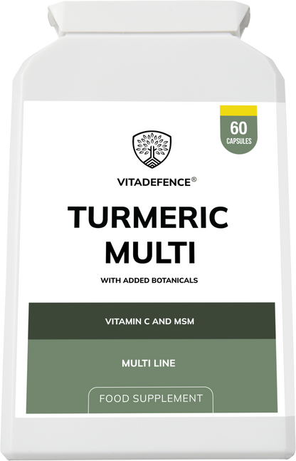 Vitadefence® Turmeric Multi | With Vitamin B6, Zinc & Botanicals – 90 Capsules