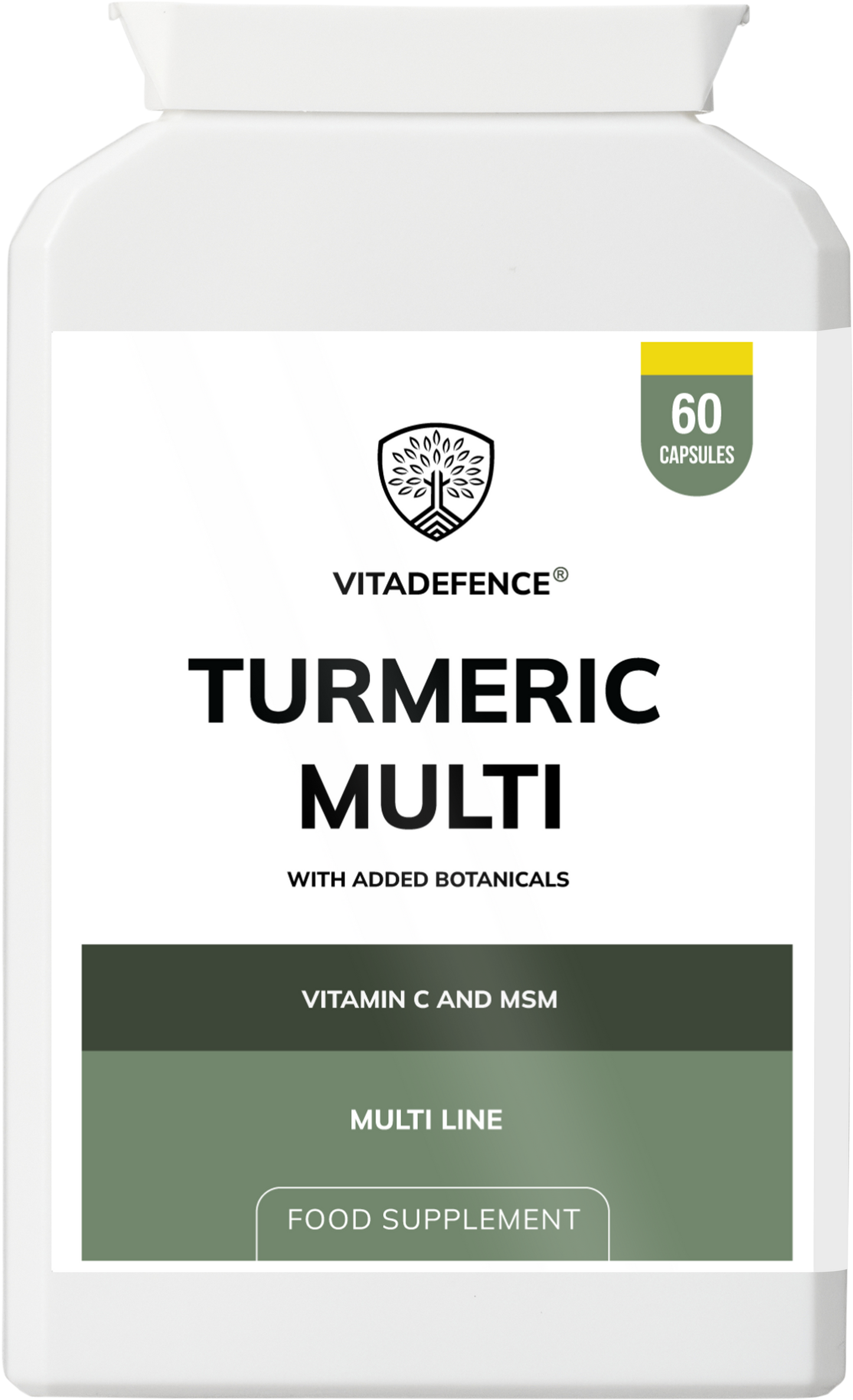 Vitadefence® Turmeric Multi | With Vitamin B6, Zinc & Botanicals – 90 Capsules