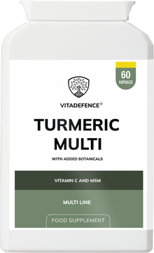 Vitadefence® Turmeric Multi | With Vitamin B6, Zinc & Botanicals – 90 Capsules