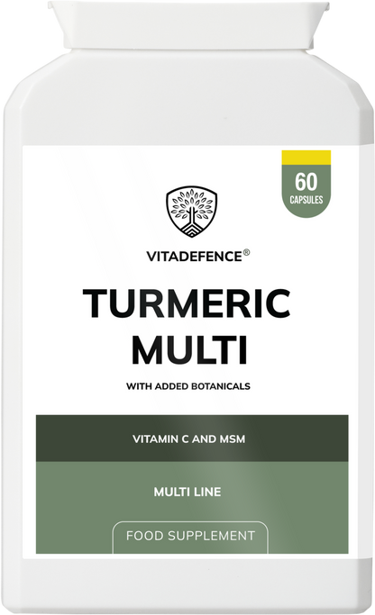 Vitadefence® Turmeric Multi | With Vitamin B6, Zinc & Botanicals – 90 Capsules