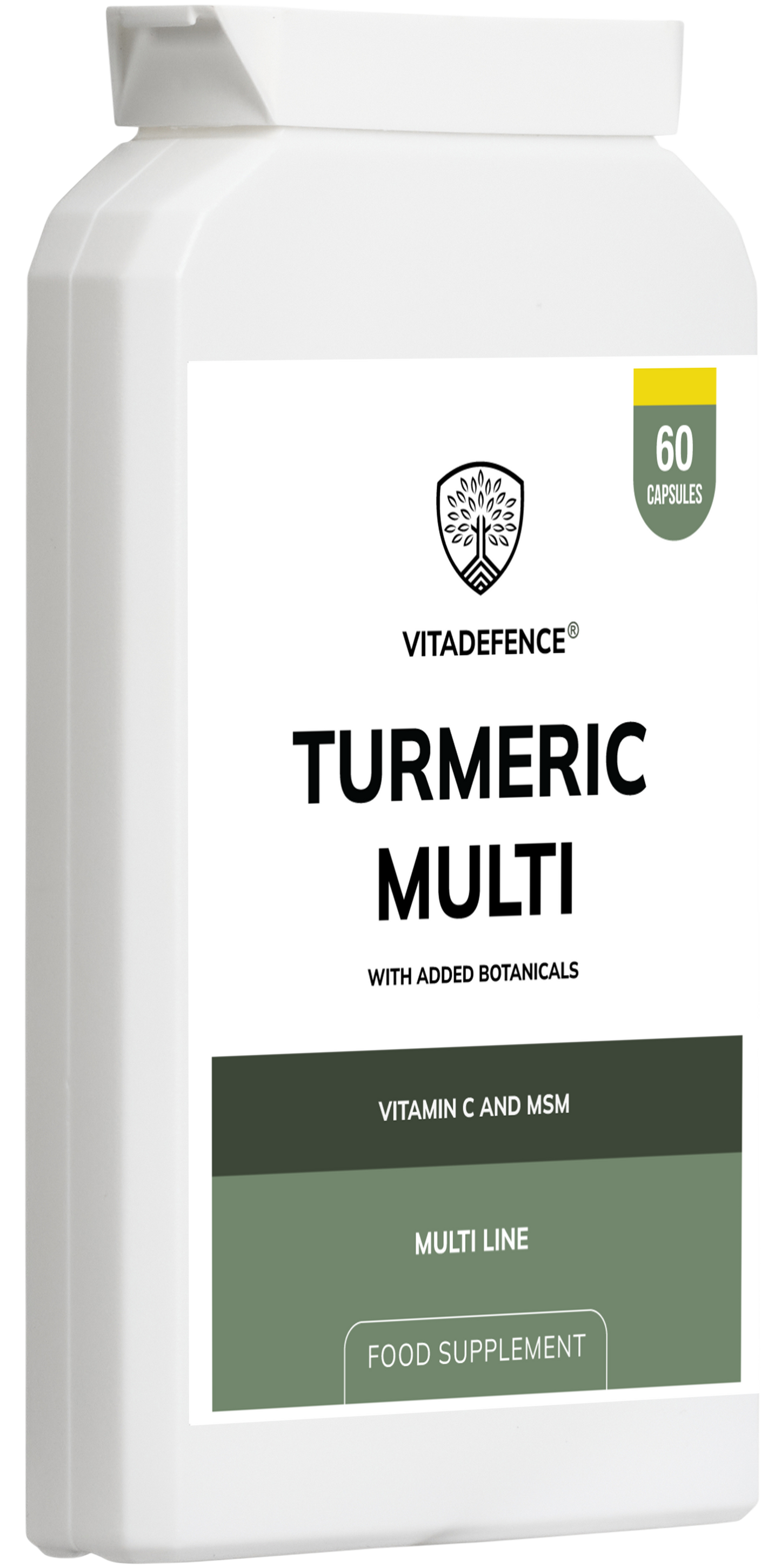 Vitadefence® Turmeric Multi | With Vitamin B6, Zinc & Botanicals – 90 Capsules