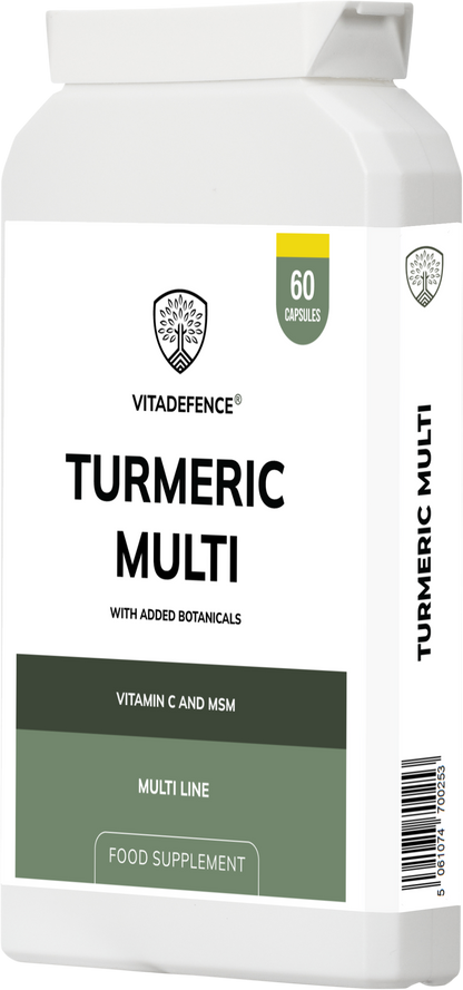 Vitadefence® Turmeric Multi | With Vitamin B6, Zinc & Botanicals – 90 Capsules