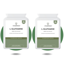 Vitadefence® L-Glutamine 2-Pack | Pure L-Glutamine 500mg – 180 Capsules (2 x 90)