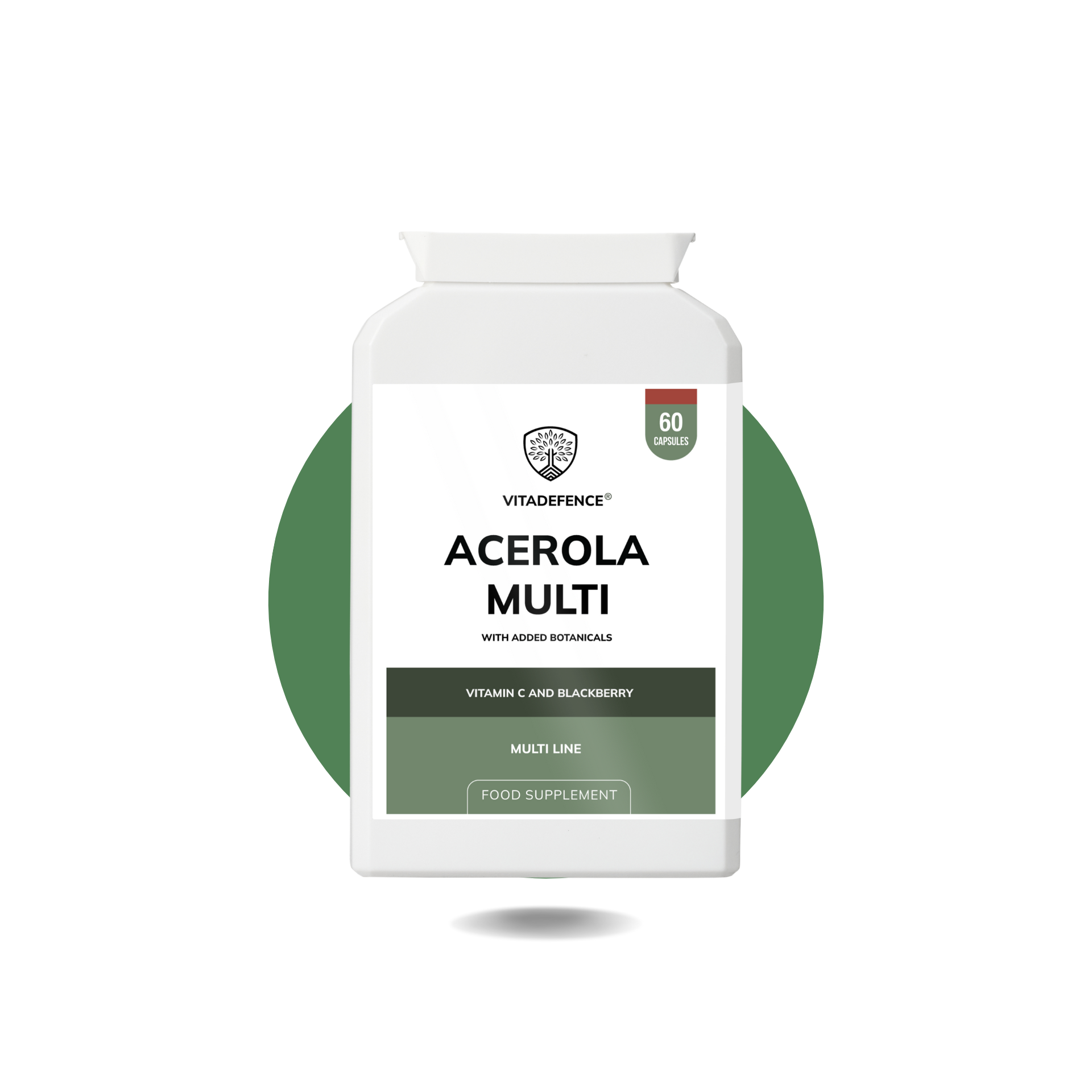 Acerola Multi – Food-Based Vitamin C & Botanicals (60 Capsules)