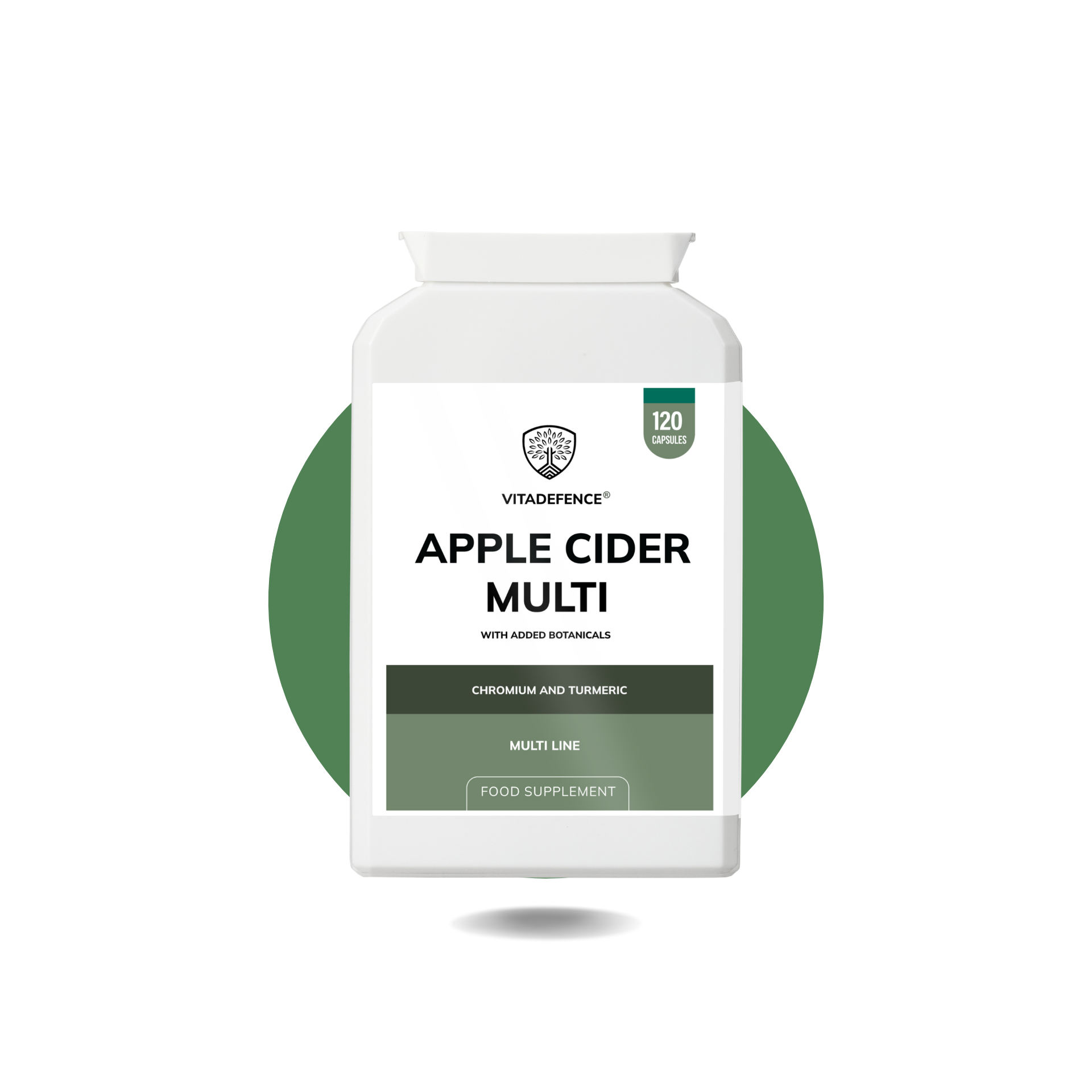 Apple Cider Multi – Chromium & Turmeric | 120 Vegan Capsules