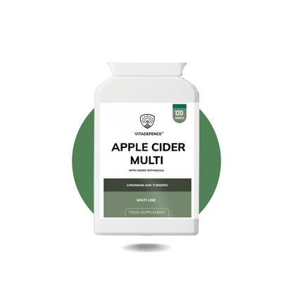 Vitadefence® Apple Cider Multi | With Chromium, Turmeric & Botanicals – 120 Vegan Capsules