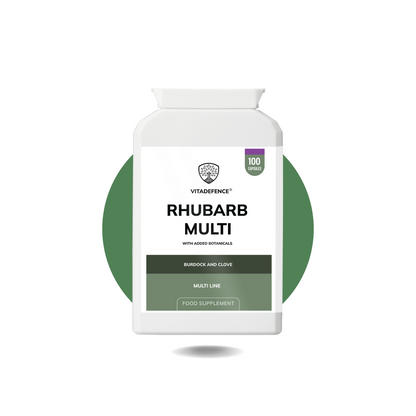 Vitadefence® Rhubarb Multi | With Burdock, Clove & Botanicals – 100 Capsules