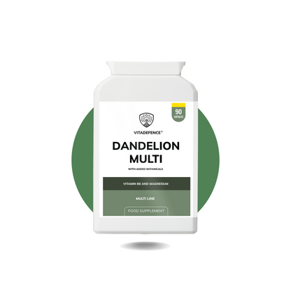 Vitadefence® Dandelion Multi | With Vitamin B6, Magnesium & Botanicals – 90 Capsules