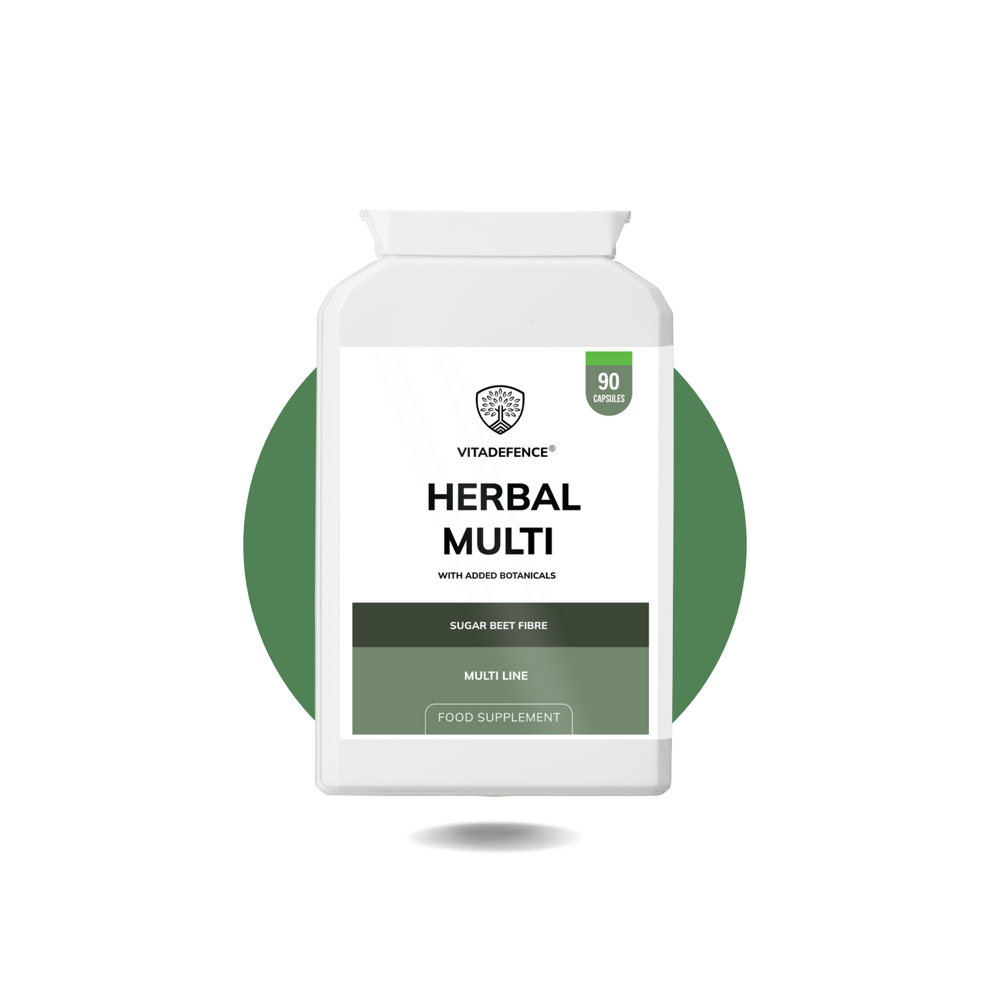 Vitadefence® Herbal Multi – Sugar Beet Fibre & Botanical Blend – 90 Vegan Capsules