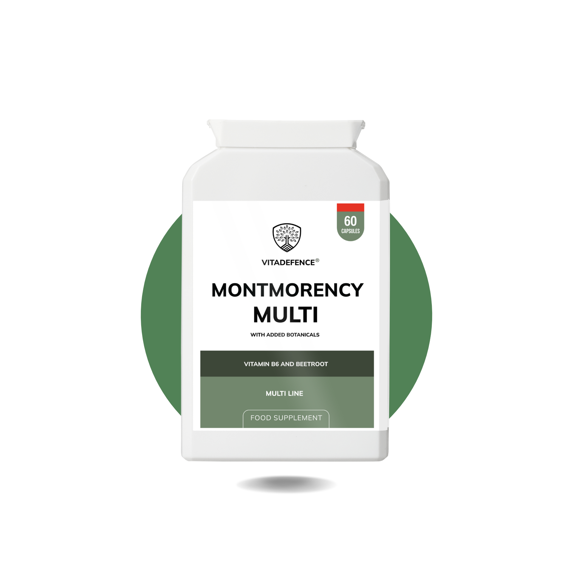 Montmorency Multi – Vitamin B6, Beetroot & Tart Cherry – 60 Capsules | Vitadefence®