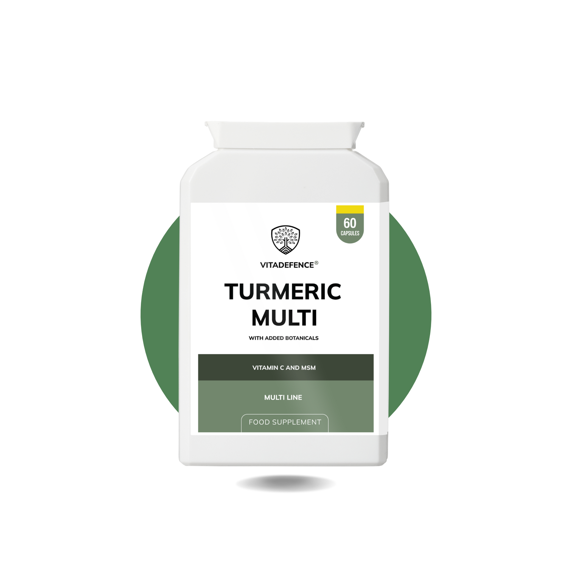 Turmeric Multi – Vitamin B6, Zinc & Botanicals (90 Capsules) | Vitadefence®