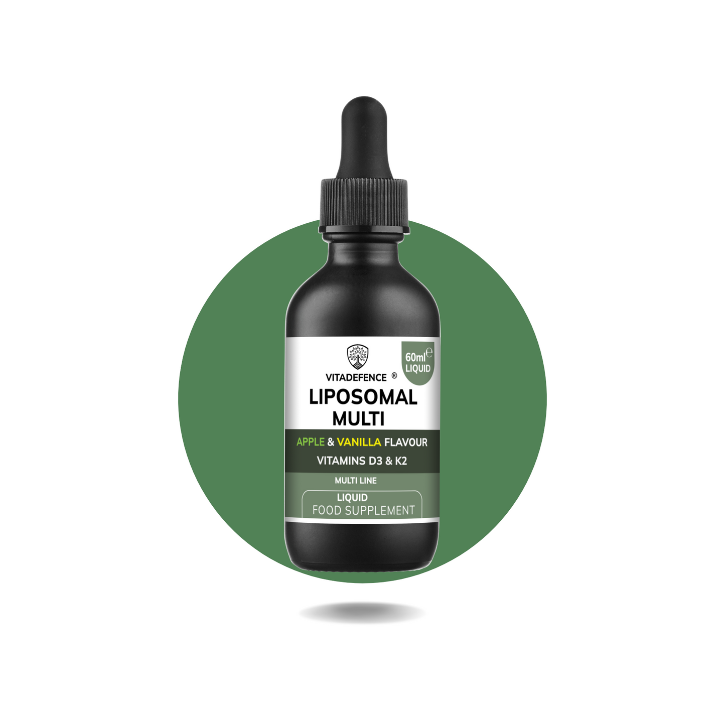 Vitadefence® Liposomal Vitamin D3 & K2 – Apple & Vanilla Flavour