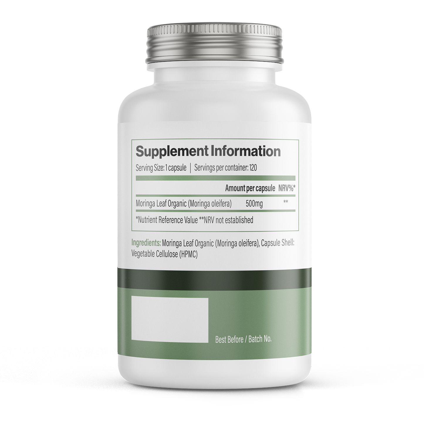 Vitadefence® Moringa Oleifera | 500 mg Vegan Capsules – 120 Count