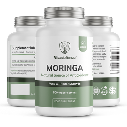 Vitadefence® Moringa Oleifera | 500 mg Vegan Capsules – 120 Count
