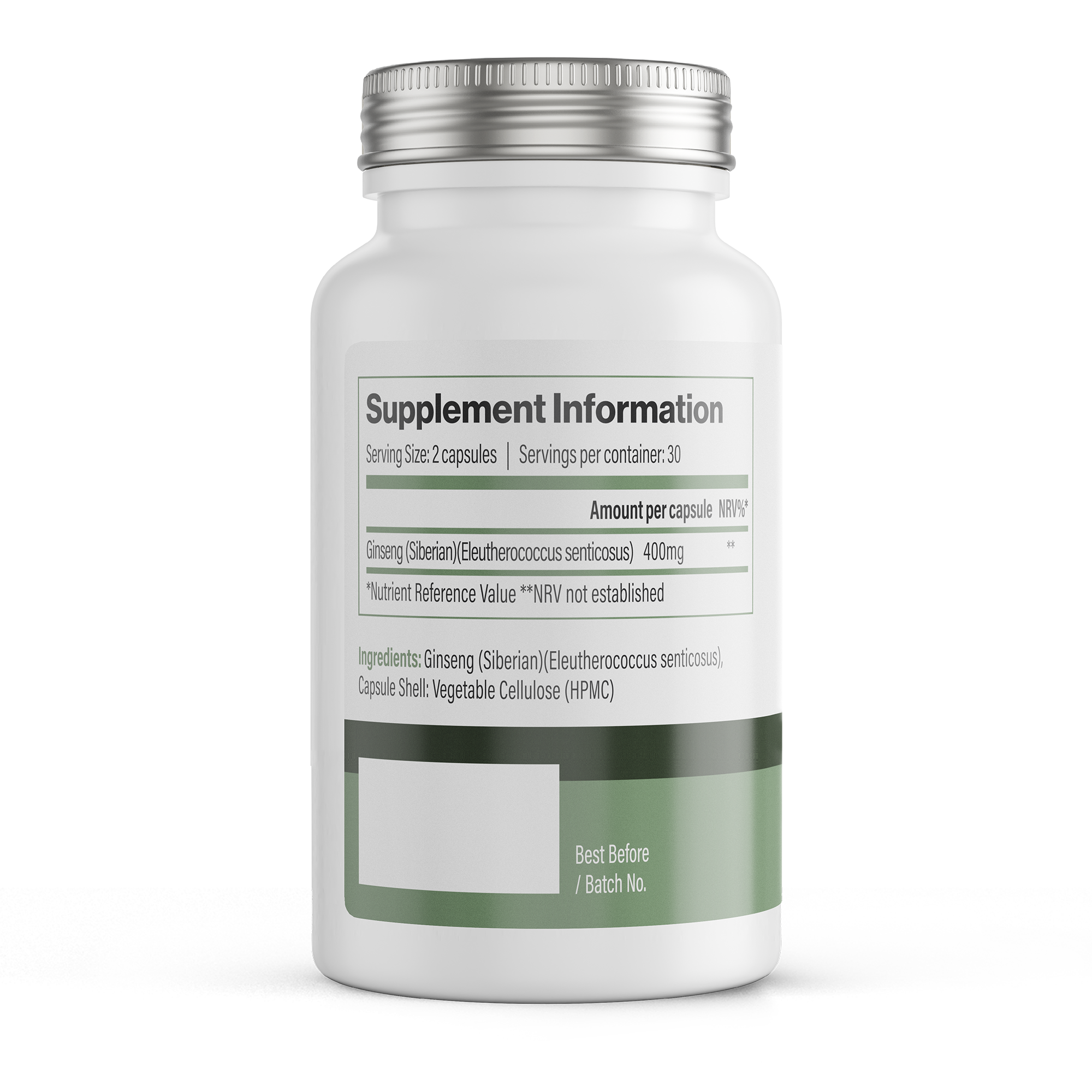 Vitadefence® Siberian Ginseng | 800 mg Vegan Capsules – 60 Count