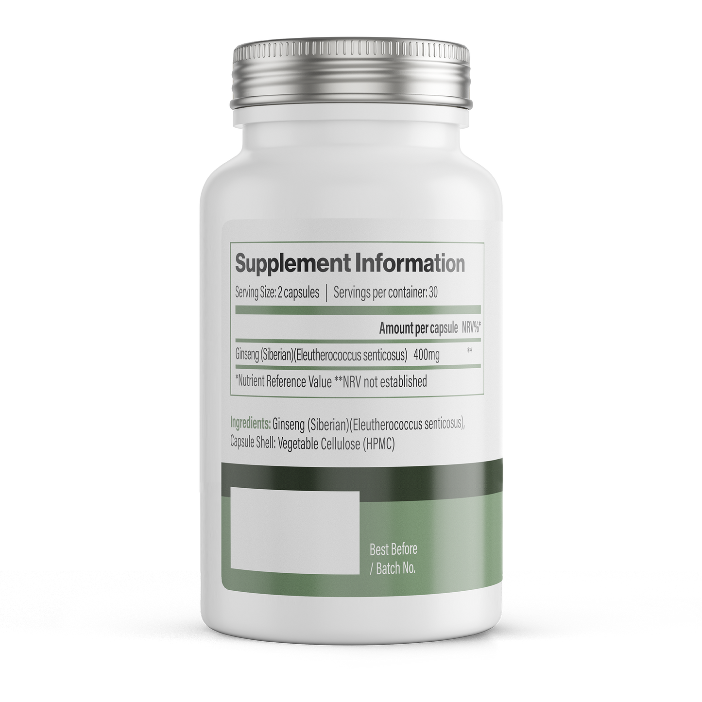 Vitadefence® Siberian Ginseng | 800 mg Vegan Capsules – 60 Count