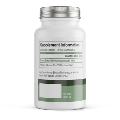 Vitadefence® Siberian Ginseng | 800 mg Vegan Capsules – 60 Count