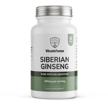 Vitadefence® Siberian Ginseng | 800 mg Vegan Capsules – 60 Count