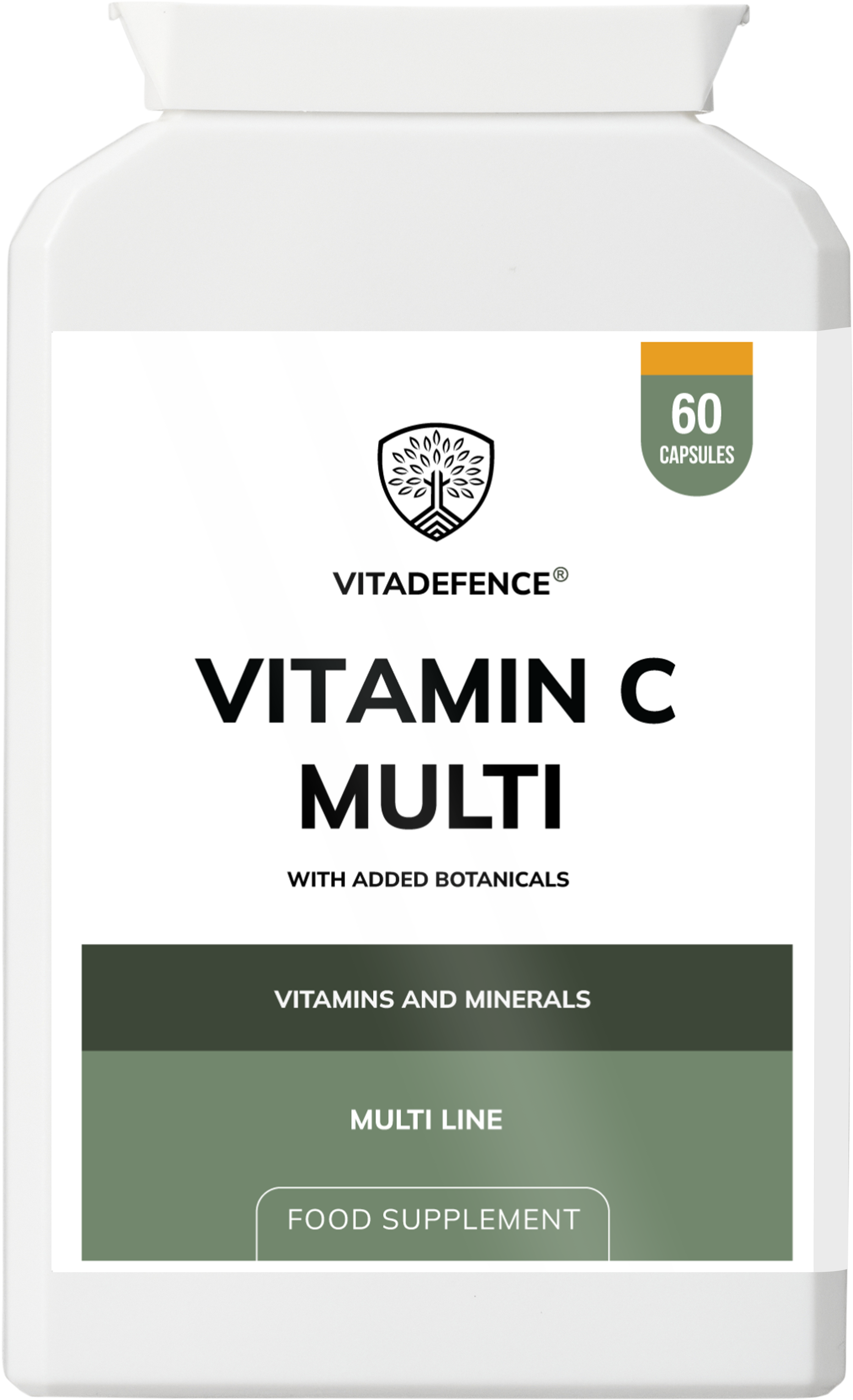 Vitamin C Multi with Botanicals - 60 Capsules Food Supplement by Vitadefence