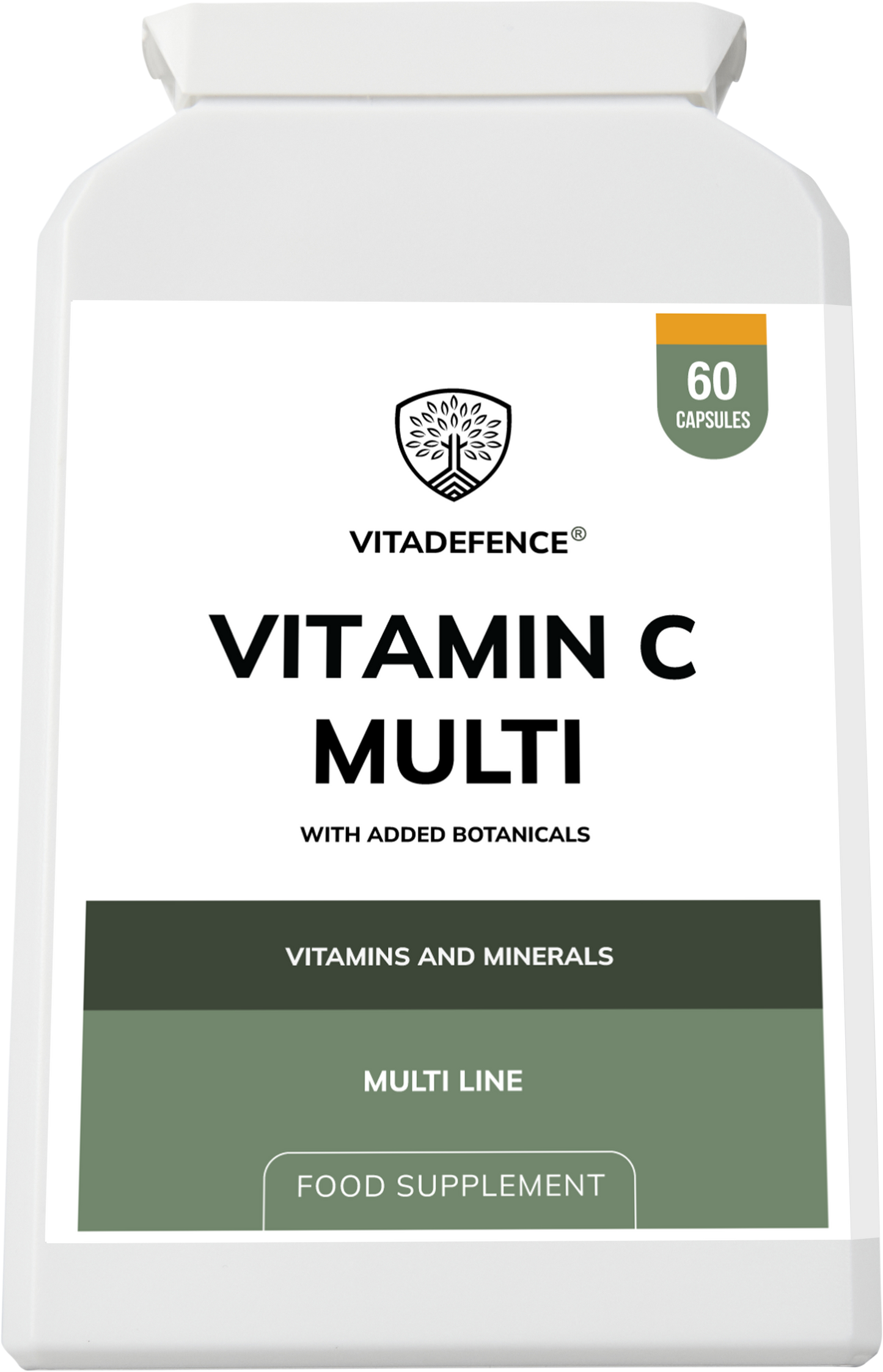 Vitadefence® Vitamin C Multi | With Botanicals & Minerals – 60 Capsules
