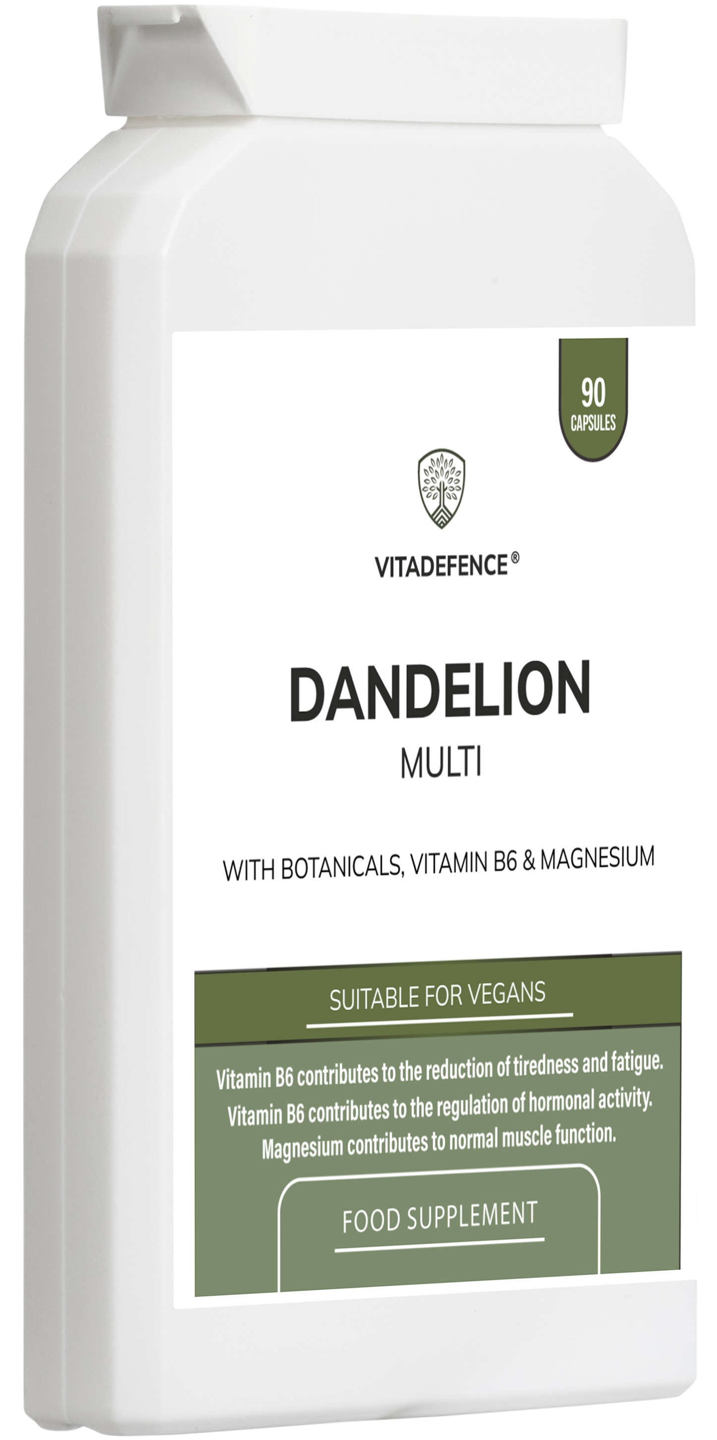 Vitadefence® Dandelion Multi | With Vitamin B6, Magnesium & Botanicals – 90 Capsules -  Vitadefence® - Vitadefence®
