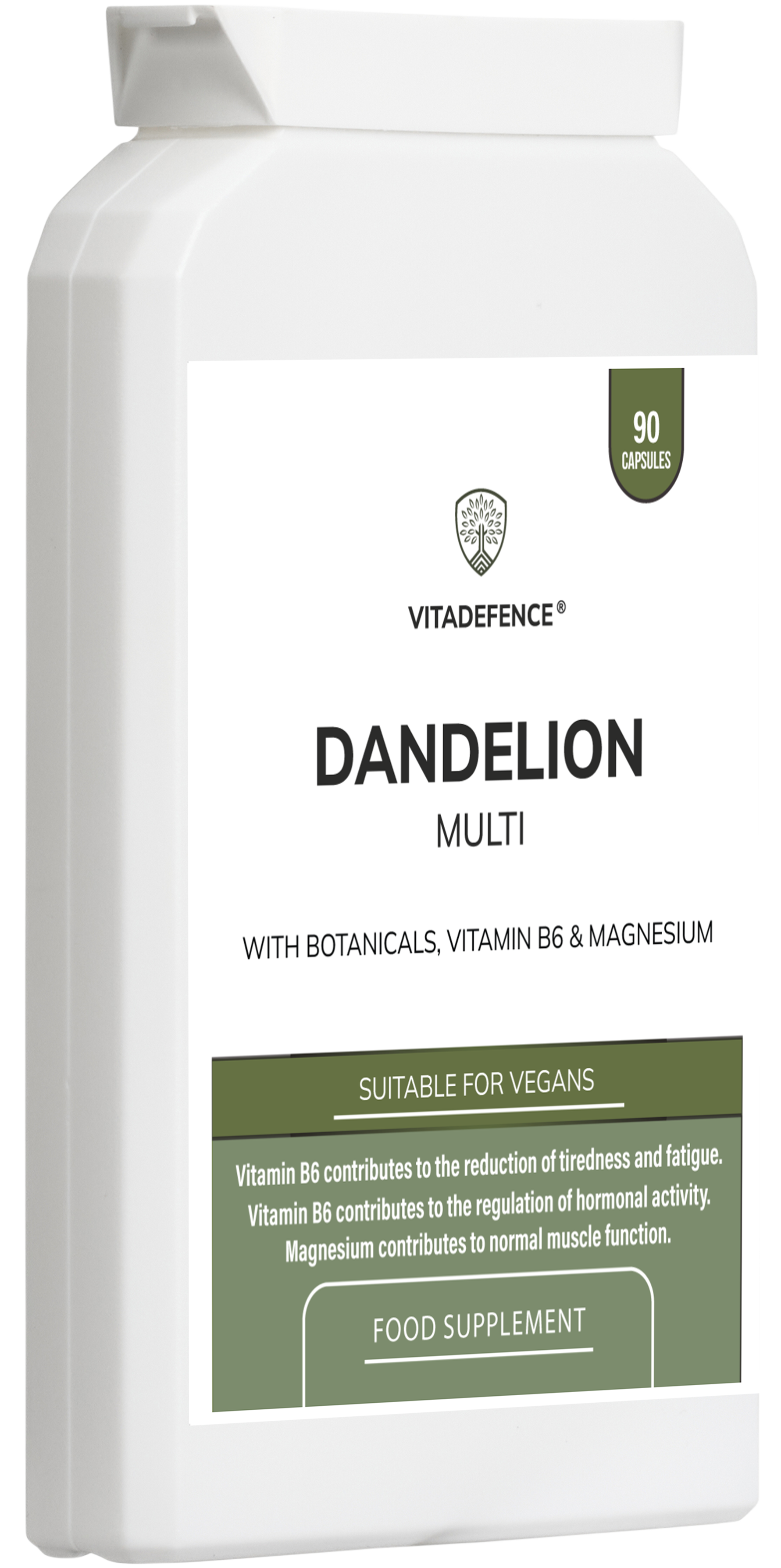 Vitadefence® Dandelion Multi | With Vitamin B6, Magnesium & Botanicals – 90 Capsules -  Vitadefence® - Vitadefence®
