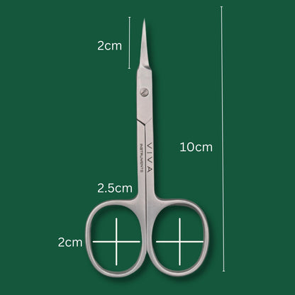 Cuticle Nail Scissors - 9.5cm Slightly Curved