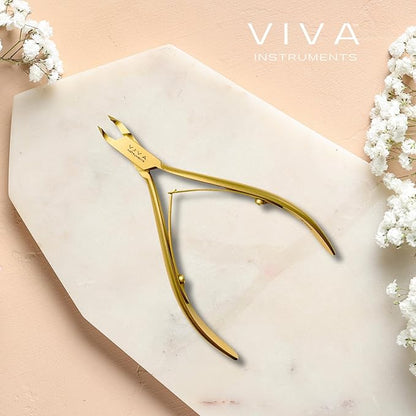 Cuticle Nipper Gold - 3mm Double Spring