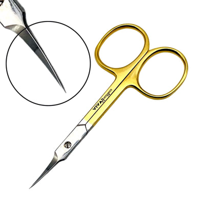 Cuticle Nail Scissors - 9.5cm Slightly Curved