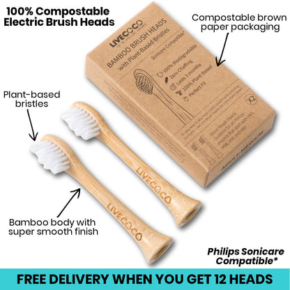 LiveCoco™ Philips Sonicare compatible Electric Brush Heads