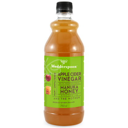 Wedderspoon Apple Cider Vinegar with Manuka Honey 750ml