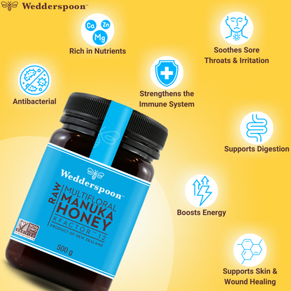 Wedderspoon Raw Manuka Honey Natural Affordable 500g