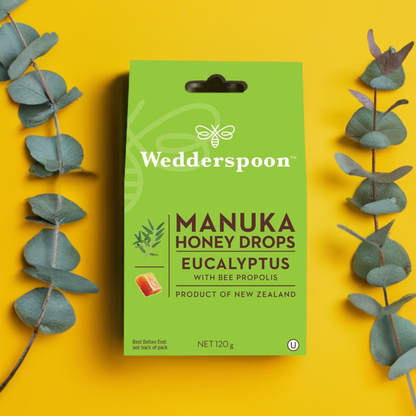 Wedderspoon Manuka Honey Drops Eucalyptus Drops